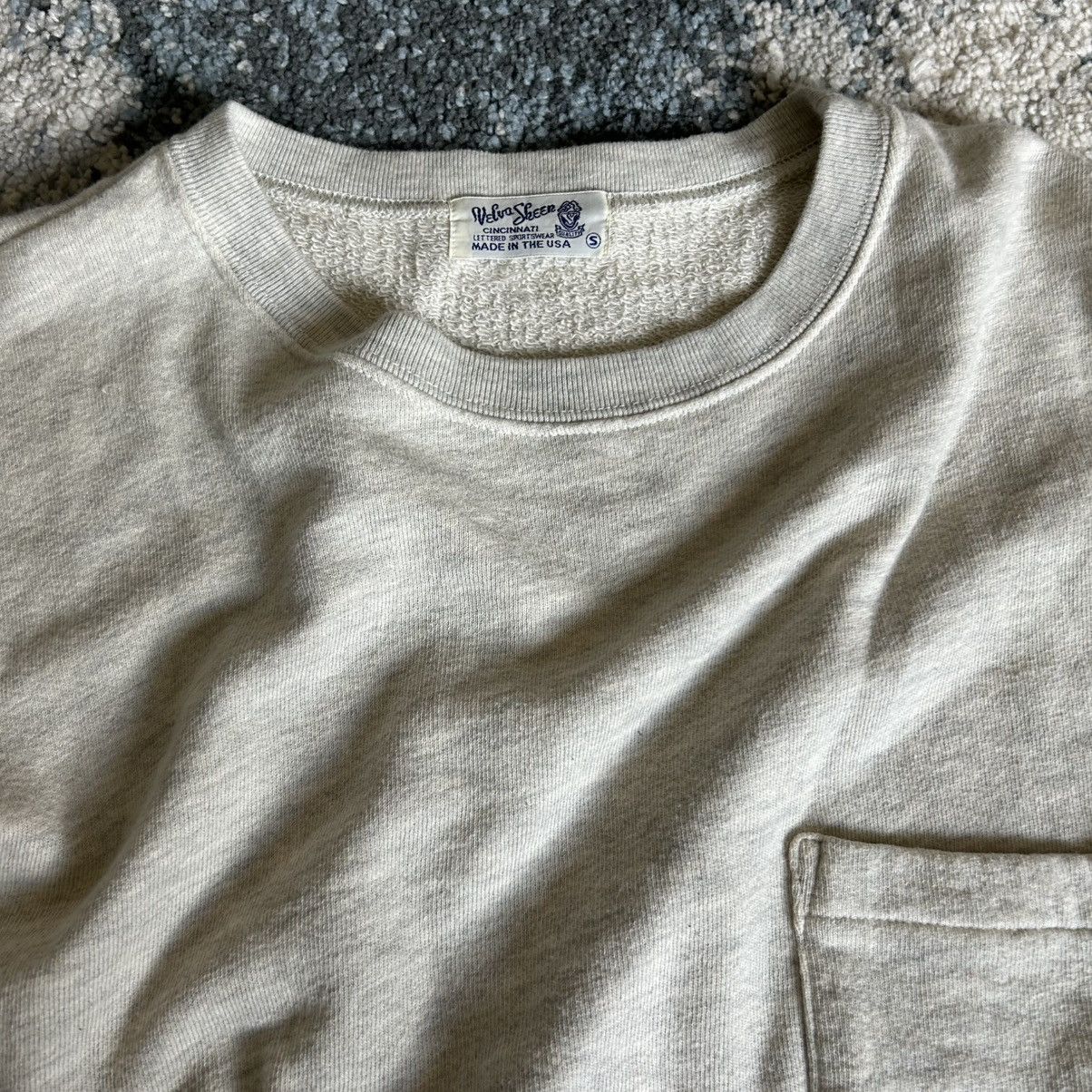 Velva Sheen WiDE BOXY CROPPED ViNTAGE LOOPBACK TERRY POCKET OATMEAL COZY Size US S / EU 44-46 / 1 - 11 Thumbnail