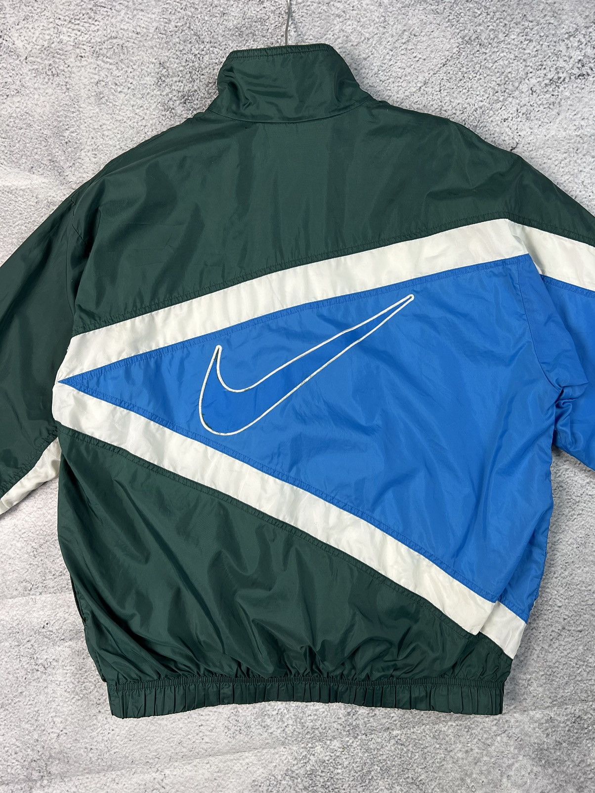 Nike × Vintage Vintage Nike big swoosh logo full zip Size US M / EU 48-50 / 2 - 9 Thumbnail