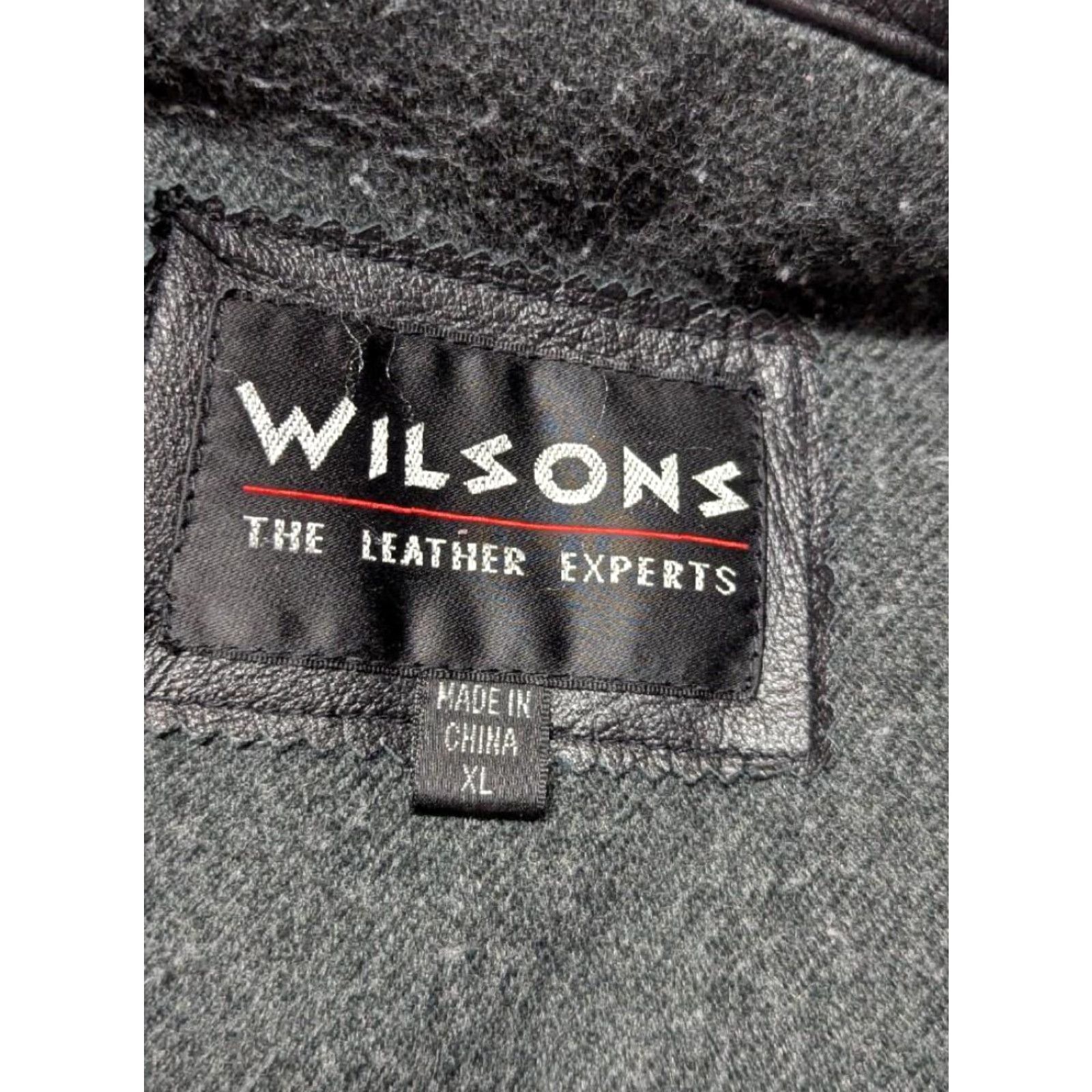 Vintage VINTAGE Wilsons Leather COAT XL BELTED brown leather trench coat Mens overcoat with belt - 1990s style (Chest 48 in) Size US XL / EU 56 / 4 - 7 Thumbnail
