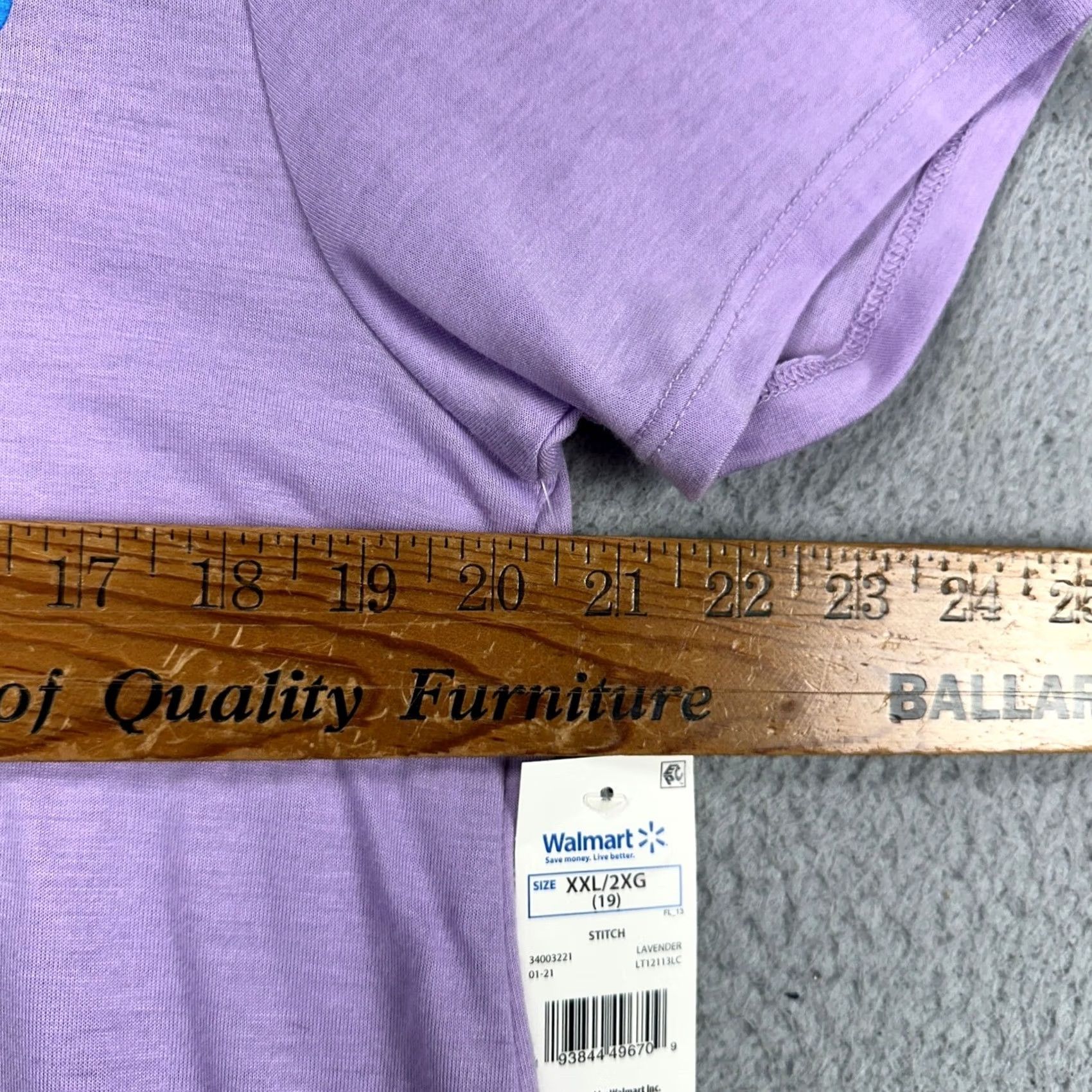 Disney Disney Stitch Womens T-Shirt 2XL Purple Crew Neck Short Sleeve Tee Ladies NEW Size XXL / US 16-18 / IT 52-54 - 5 Thumbnail