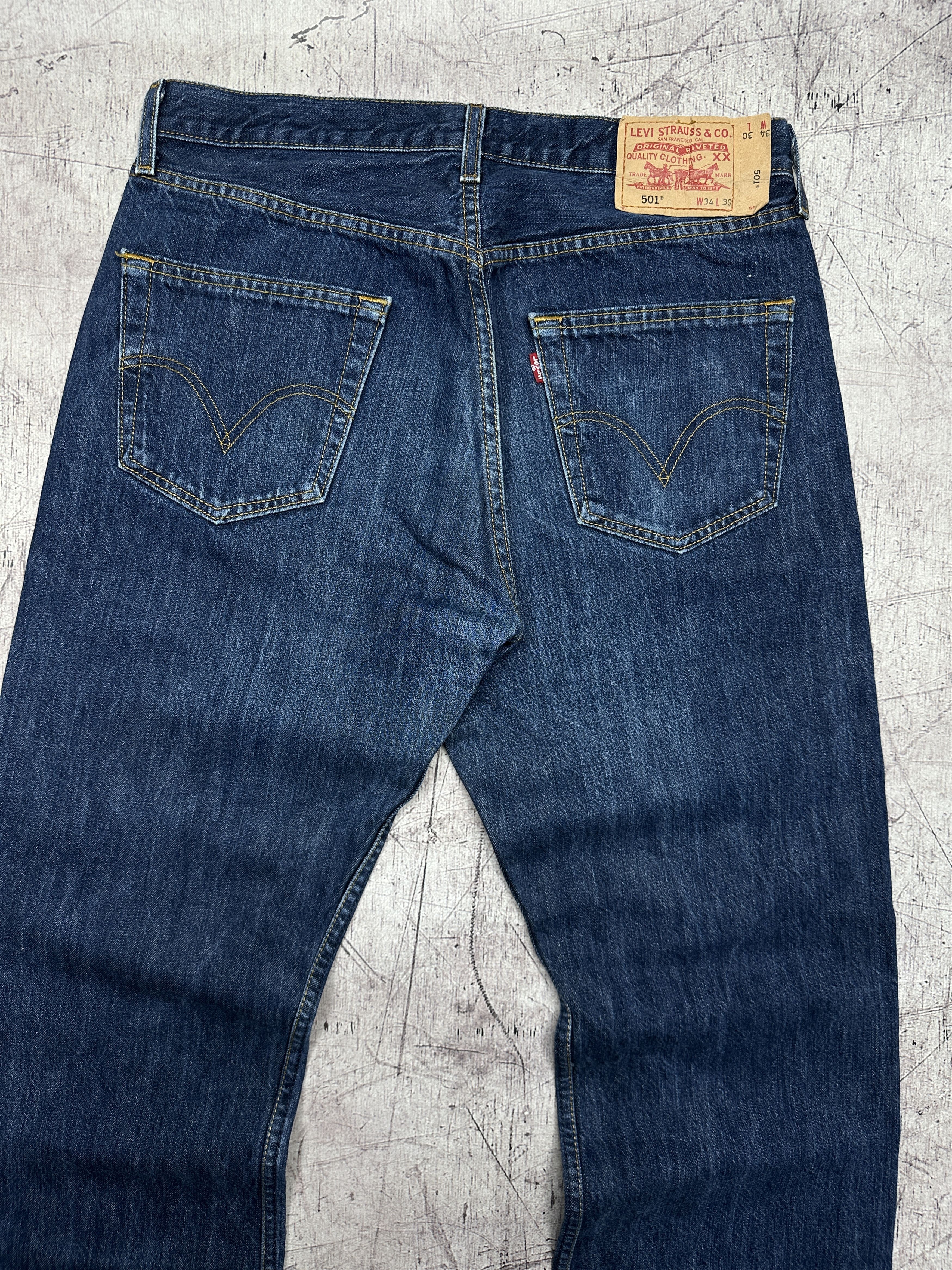 Levi's Levi's 501 Mens Denim Pants Jeans Size 34 x 30 Size US 34 / EU 50 - 2 Thumbnail