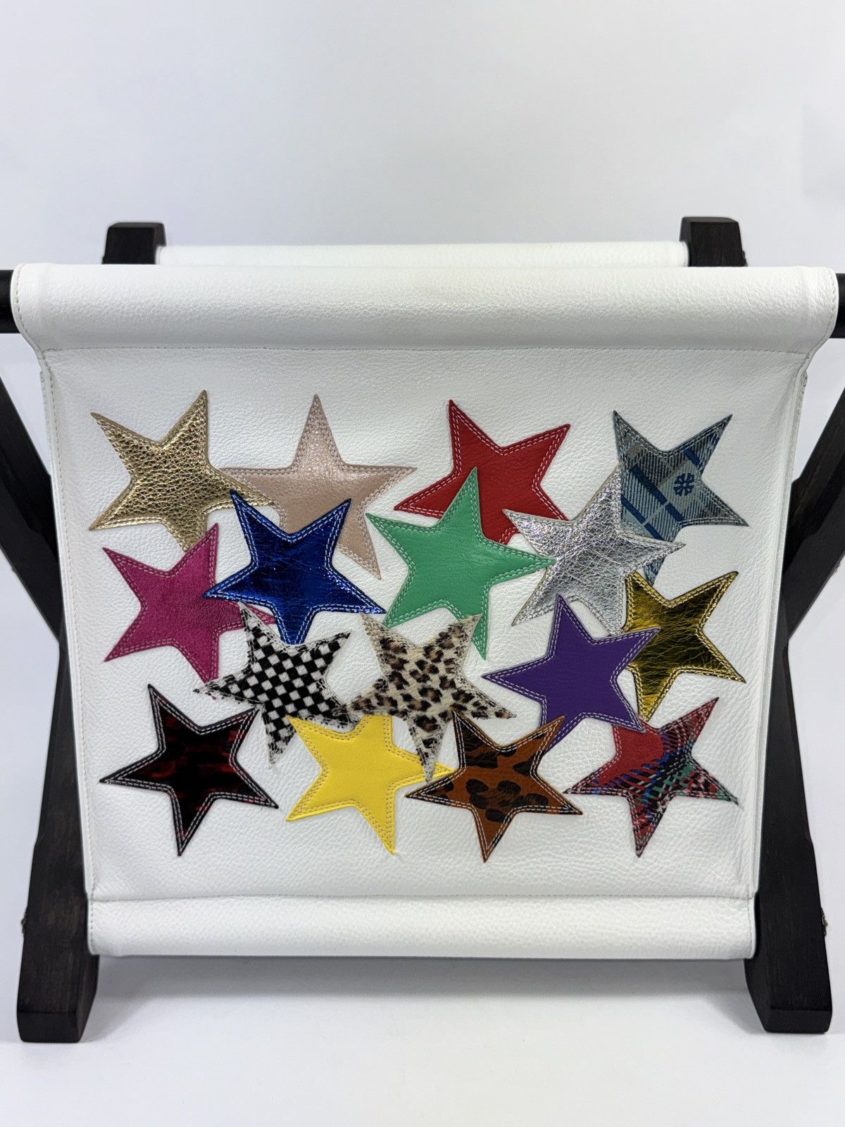 Chrome Hearts STAR PATCH WORK LEATHER MAGAZINE HOLDER CRIB Size ONE SIZE - 4 Thumbnail