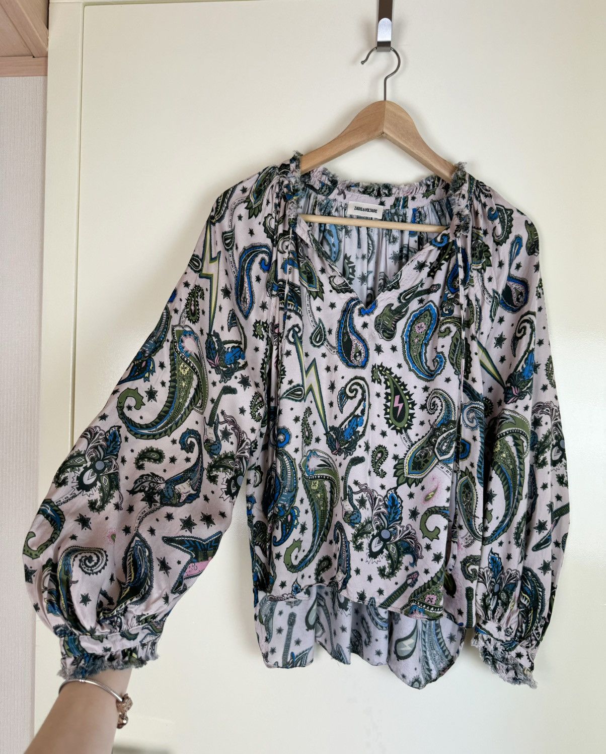 Zadig & Voltaire Zadig Voltaire voluminous balloon sleeve blouse paisley Etro Size S / US 4 / IT 40 - 4 Thumbnail