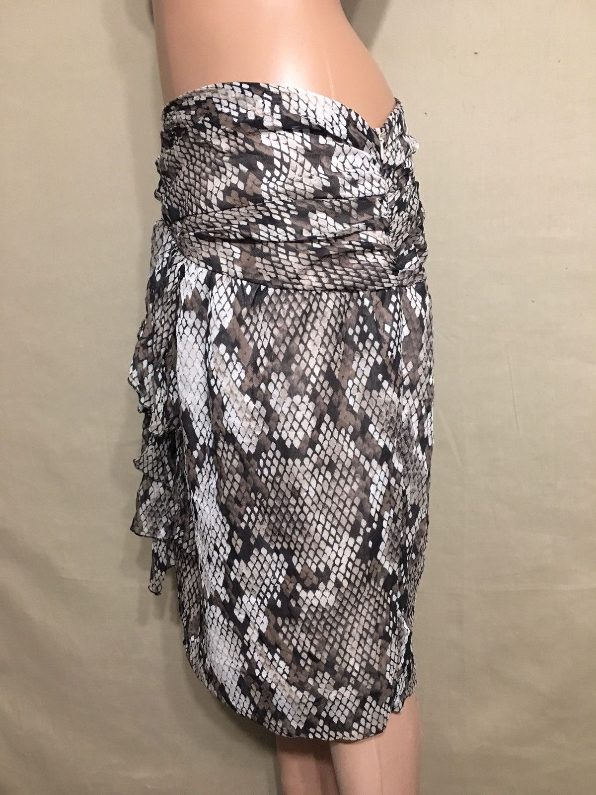 Moschino MOSCHINO Cheap and Chic Silk Snake Print Skirt IT44 US10 Size 30" / US 8 / IT 44 - 3 Thumbnail