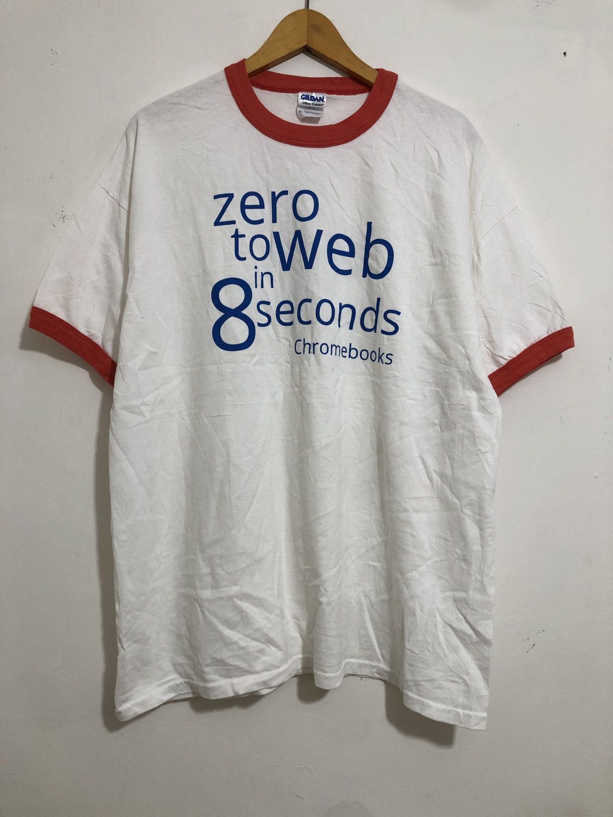 Vintage Google Chrome Ringer T-Shirt Size US XL / EU 56 / 4 - 1 Thumbnail