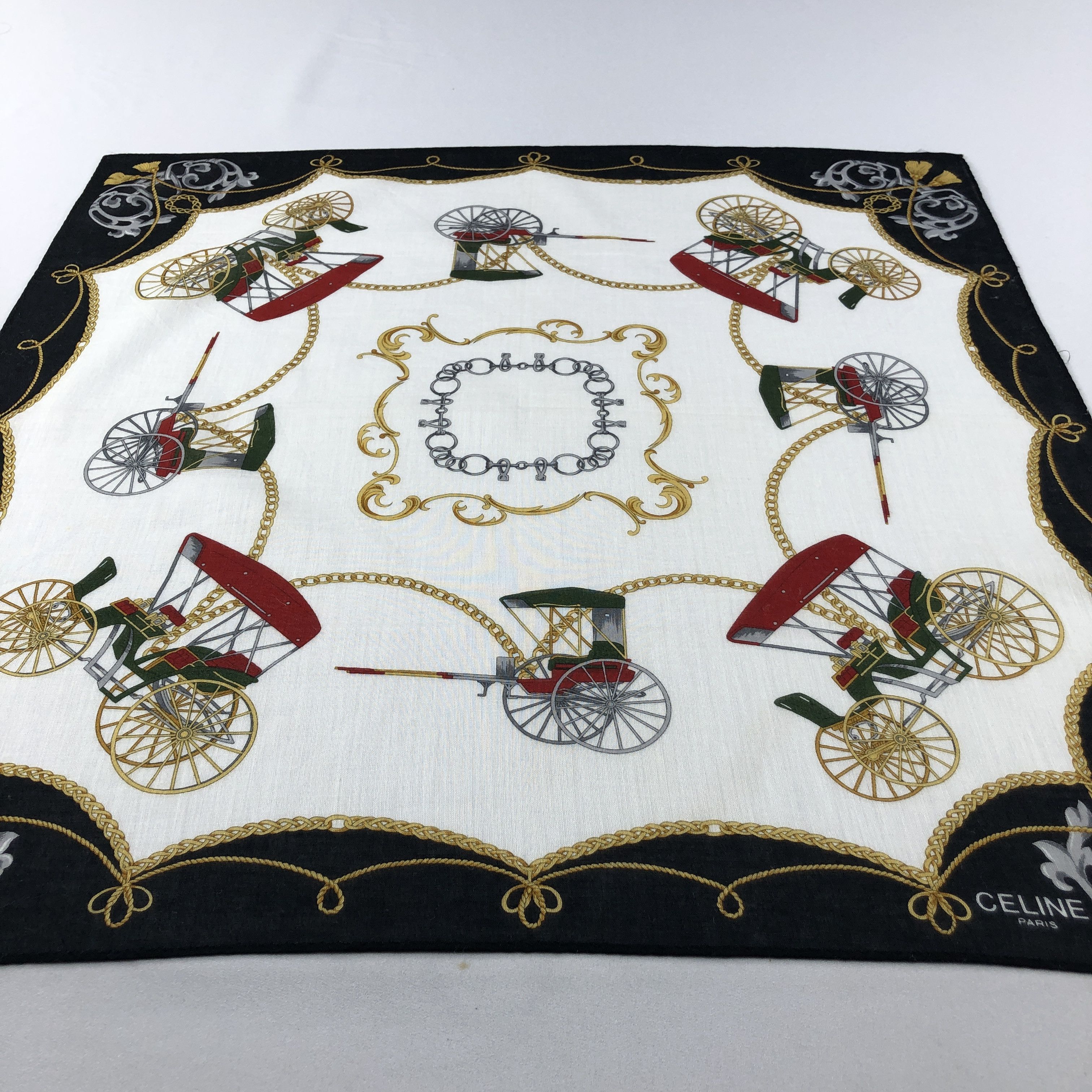 Celine Celine Handkerchief Neckerchief Bandana H3073 Size ONE SIZE - 4 Thumbnail