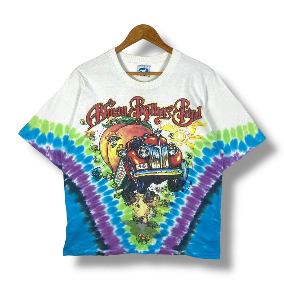 Liquid Blue Vintage 90s The ALLMAN BROTHERS BAND Liquid Blue Tye Dyed Size US L / EU 52-54 / 3 - 1 Thumbnail