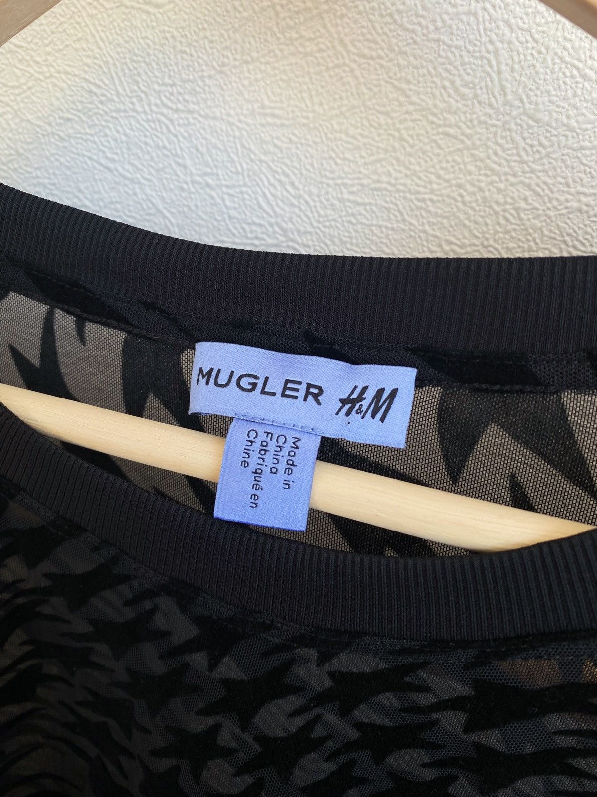 Mugler Mugler x H&M Swirling Star Mesh T-Shirt Size US XXL / EU 58 / 5 - 3 Thumbnail