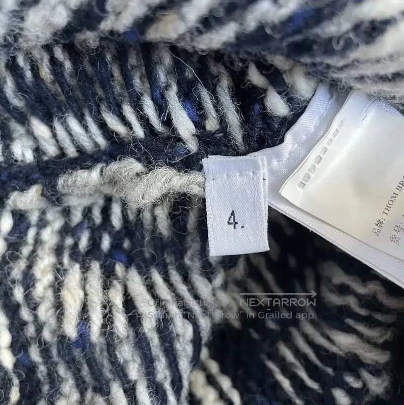 Thom Browne Thom Browne Black Cotton Men's Cardigan . Size US L / EU 52-54 / 3 - 7 Thumbnail