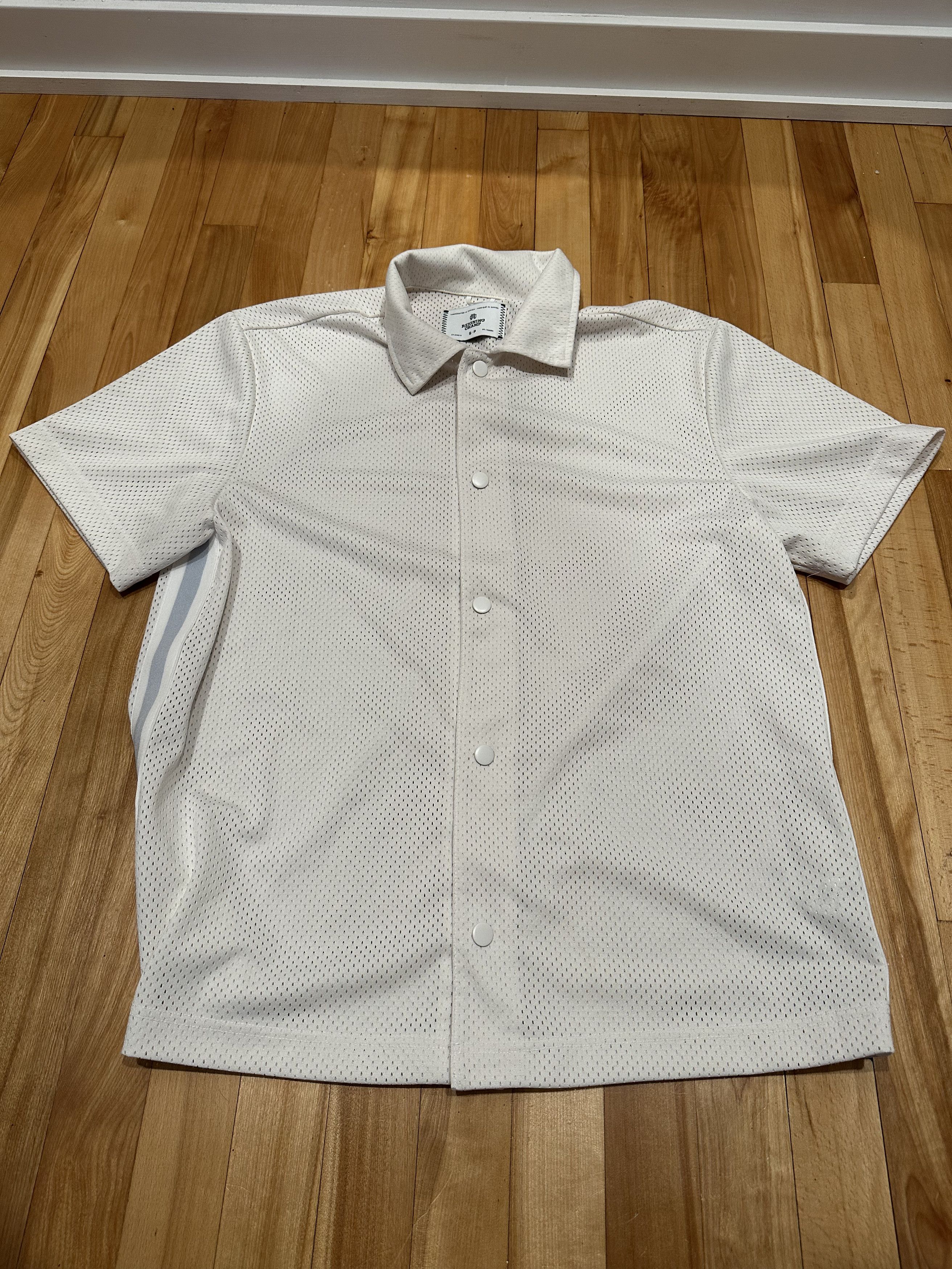 Reigning Champ Reigning Champ Men Mesh Shirt Ivory - SIze S Size US S / EU 44-46 / 1 - 1 Thumbnail