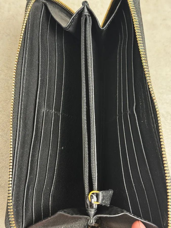 Alexander McQueen Alexander McQueen Black Spine & Skull Leather Wallet Size ONE SIZE - 9 Thumbnail