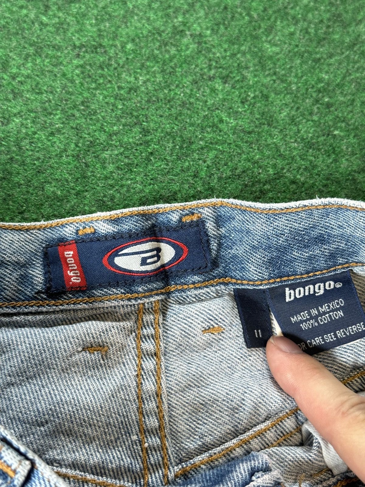 Vintage Vintage 90s Y2K Bongo Jorts Jnco Style Grunge Denim Shorts Size 31" - 4 Thumbnail