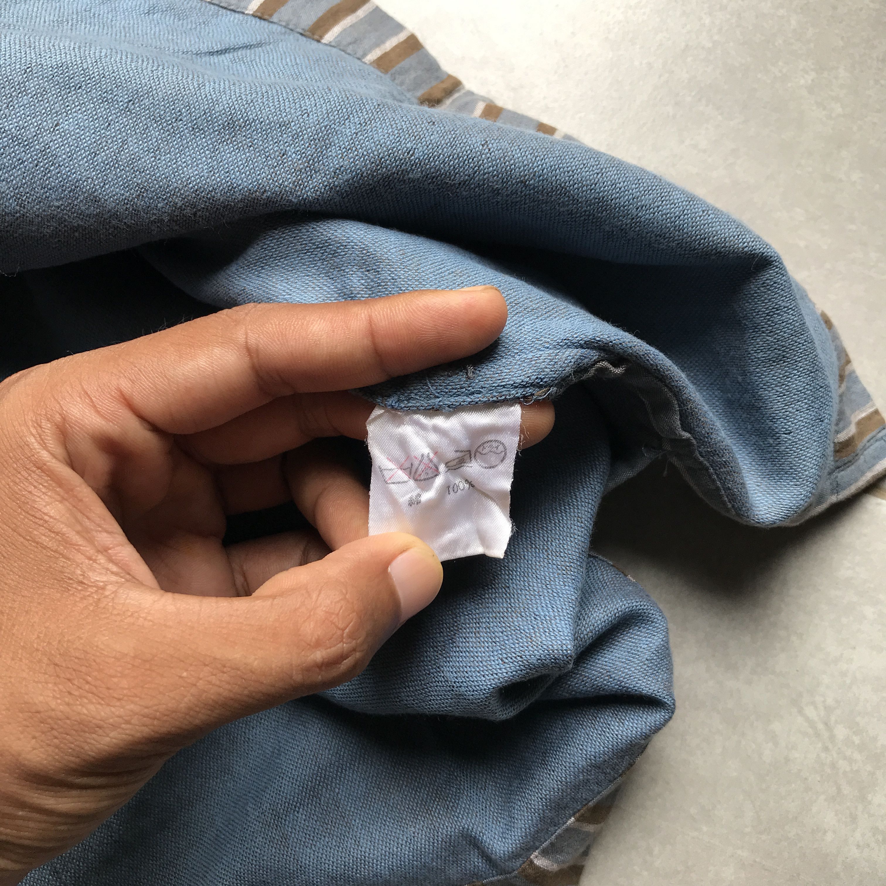 Issey Miyake Vintage 80s Issey Miyake Pemarnente shanghai neck shirt Size US M / EU 48-50 / 2 - 8 Thumbnail