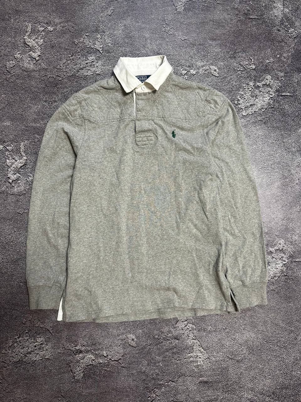 Japanese Brand × Polo Ralph Lauren × Vintage Polo Ralph Lauren Pony Logo Long Sleeve Navy Rugby Shirt Size US M / EU 48-50 / 2 - 1 Thumbnail
