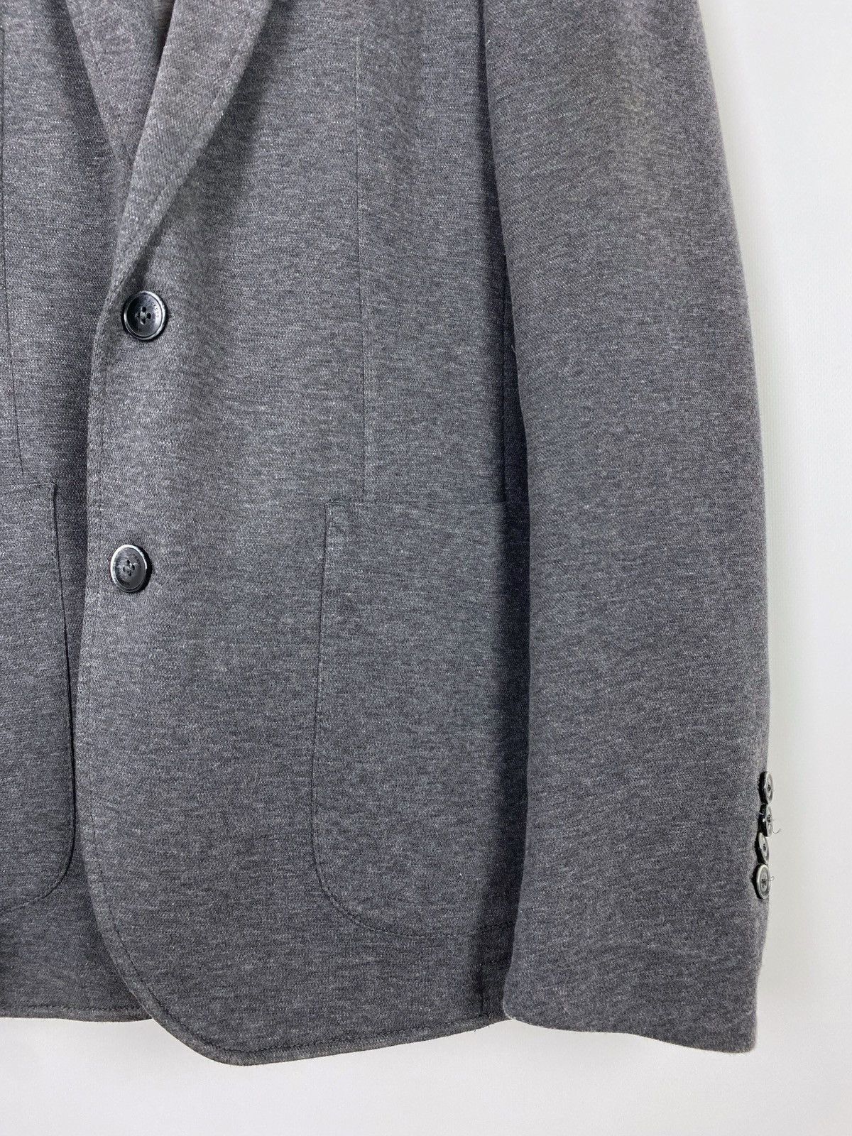 Hackett Hackett Piquet Jersey Gray Two Button Blazer Jacket Size US M / EU 48-50 / 2 - 7 Thumbnail