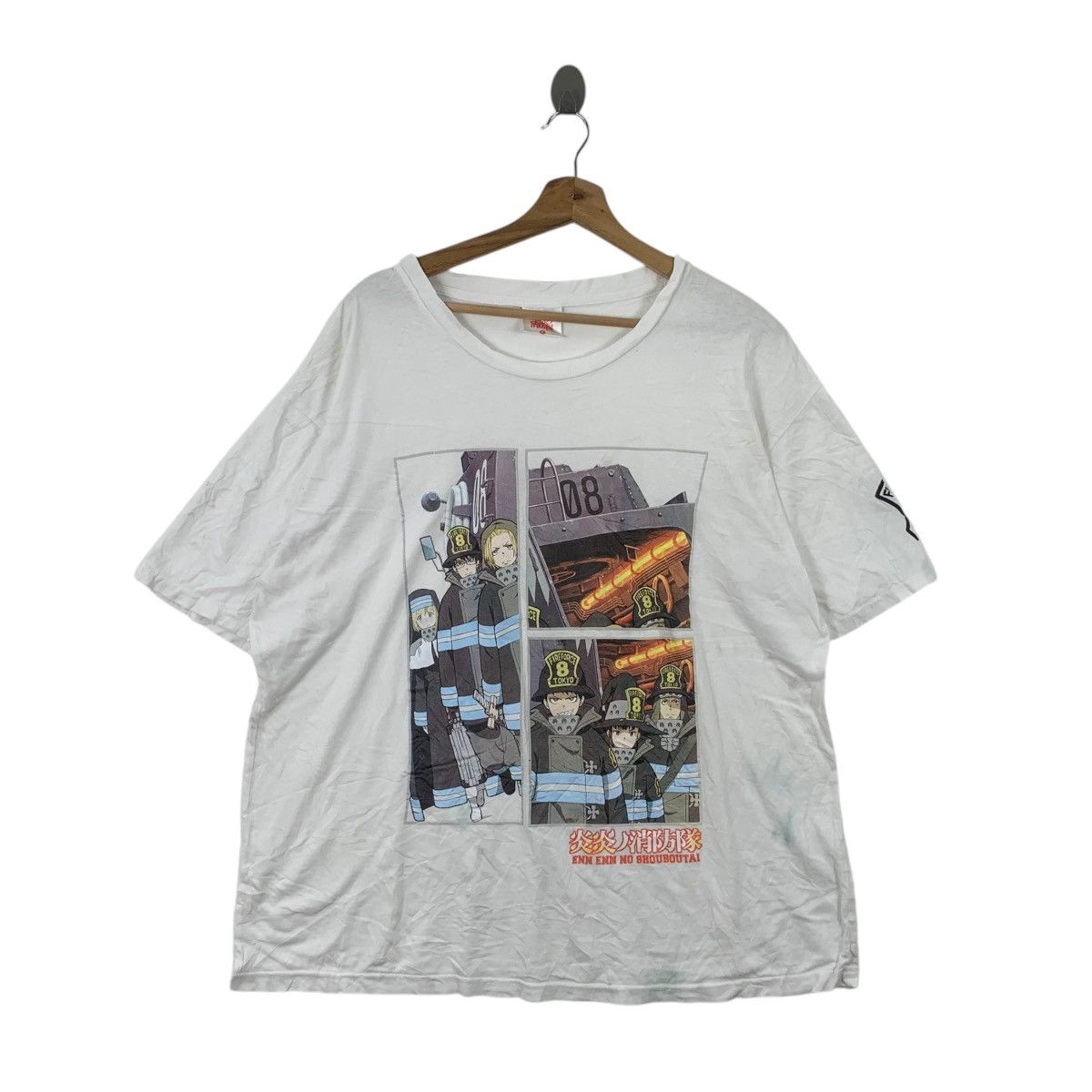 Vintage ANIME FIRE FORCE En’en No Shobotai Manga Tee Shirt Top Size XL / US 12-14 / IT 48-50 - 1 Thumbnail