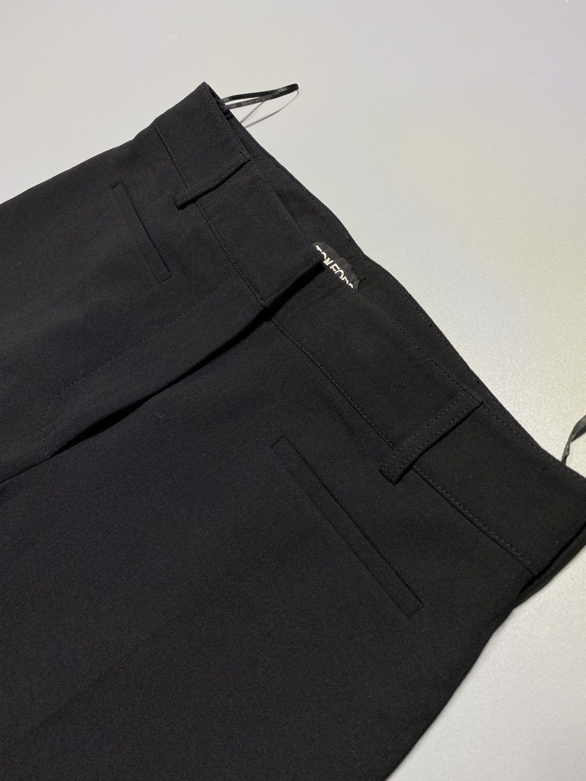 Tom Ford Black Wool Flared Trouser Size 26" / US 2 / IT 38 - 3 Thumbnail