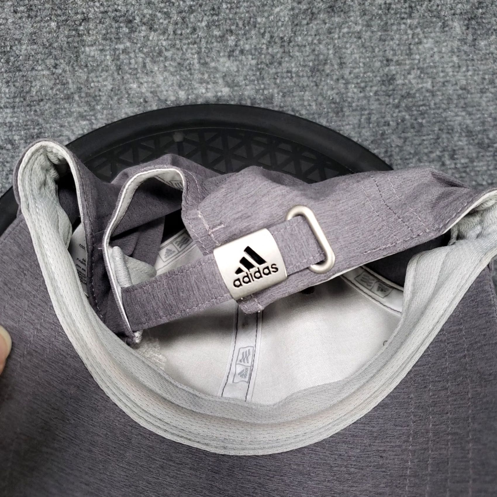 Adidas Adidas Hat Cap Mens One Size Gray Strap Back Embroidered Tree Logo Adjustable Size ONE SIZE - 7 Thumbnail