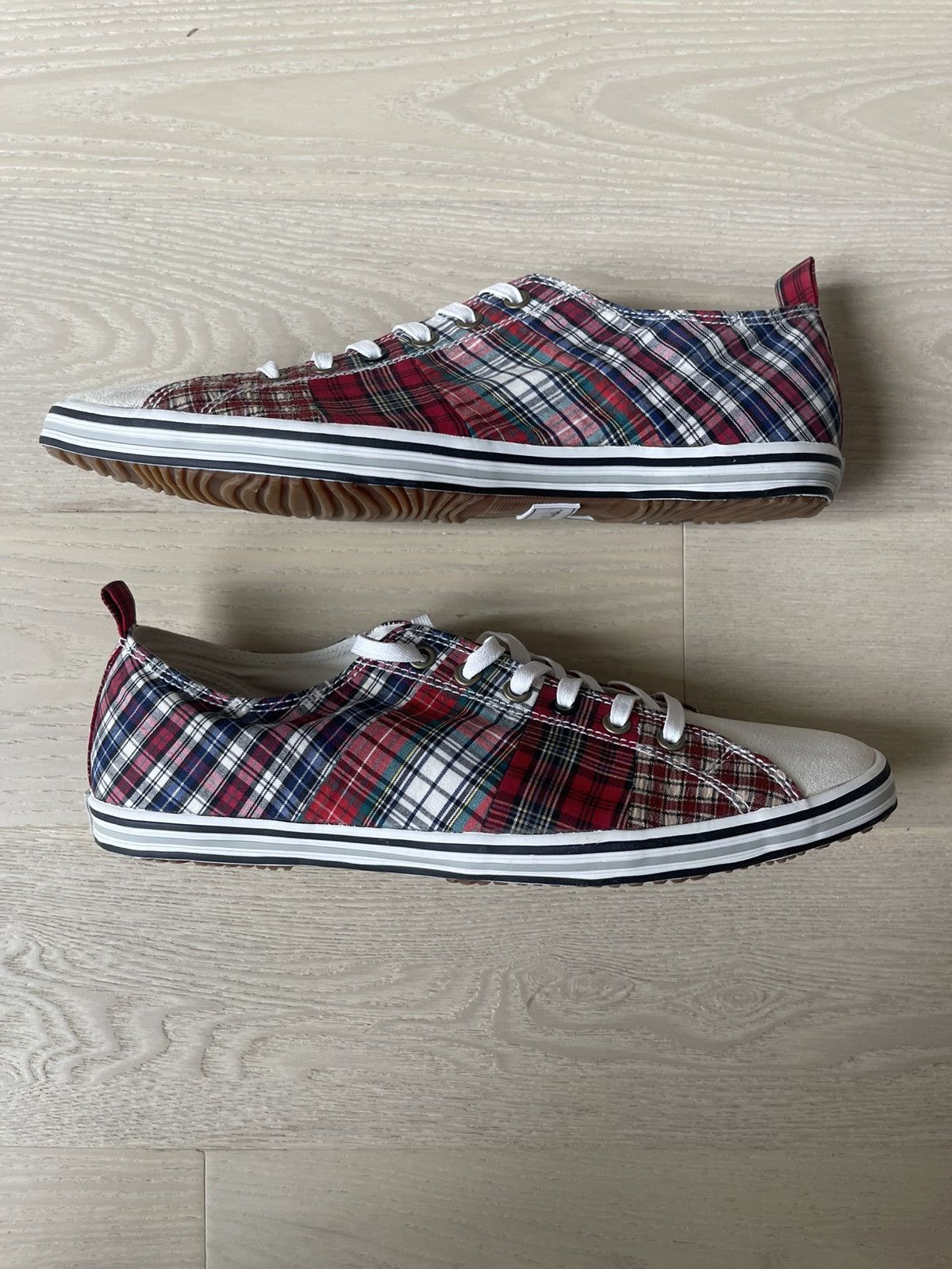 Paul Smith DS Paul Smith Musa Sneakers Red Tartan Multi UK7/US8 Men’s Size US 8 / EU 41 - 4 Thumbnail