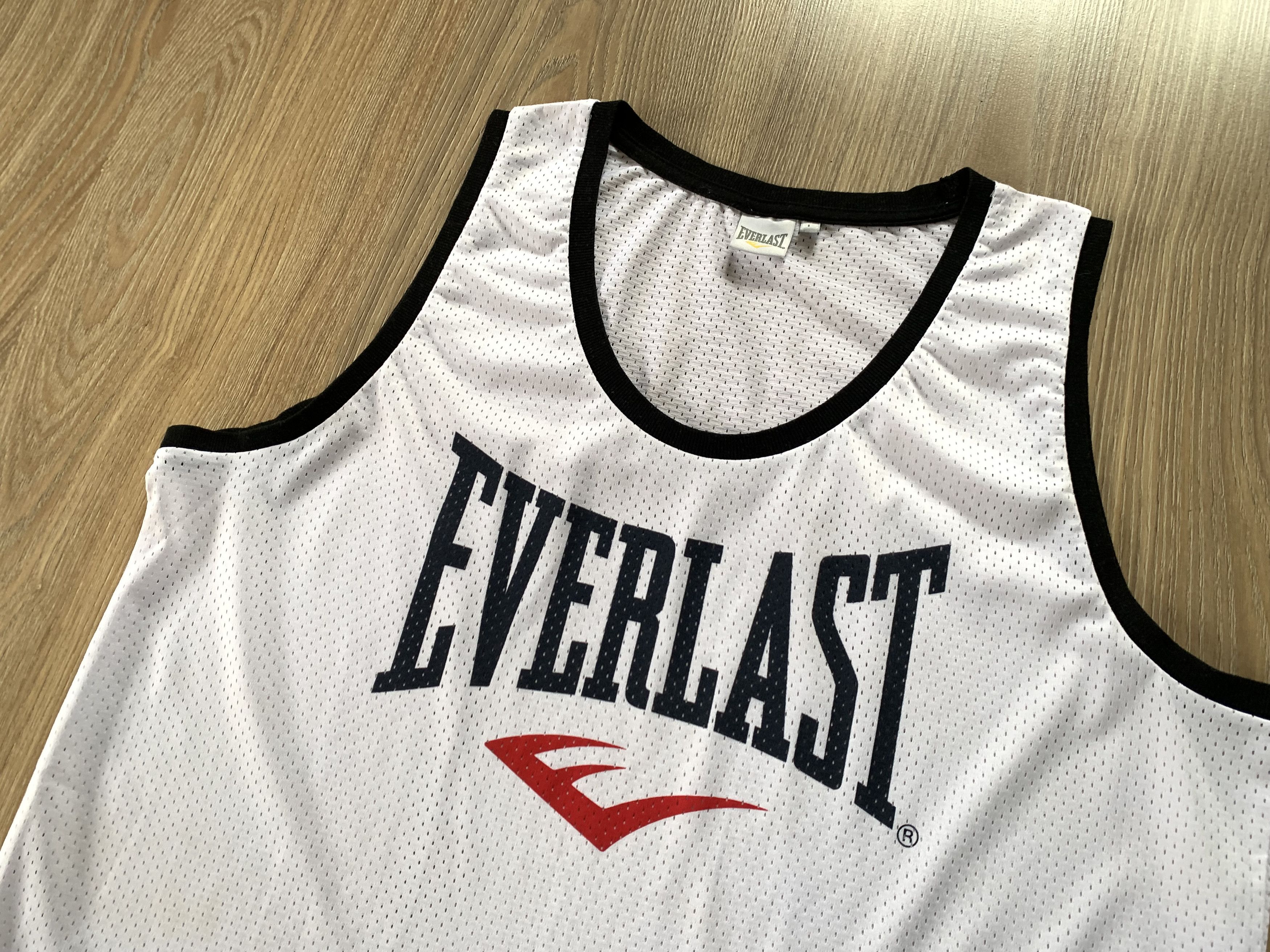 Everlast × Vintage White Everlast Mesh Printed Tank Top Size US L / EU 52-54 / 3 - 4 Thumbnail