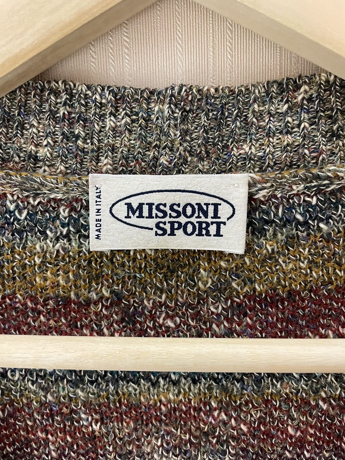 Missoni × Vintage Missoni Sport vintage wool cardigan Size US L / EU 52-54 / 3 - 10 Thumbnail