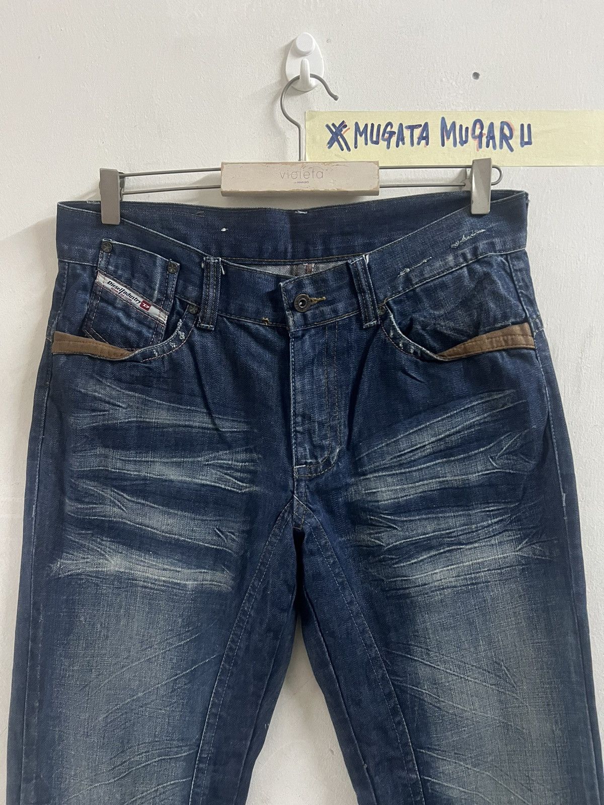 Designer × Diesel LOOSE CUT DIESEL DISTRESSED DENIM PANT Size US 34 / EU 50 - 2 Thumbnail