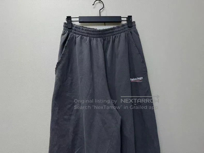Balenciaga Balenciaga Black Grey Crackle Pants. Size US 36 / EU 52 - 2 Thumbnail