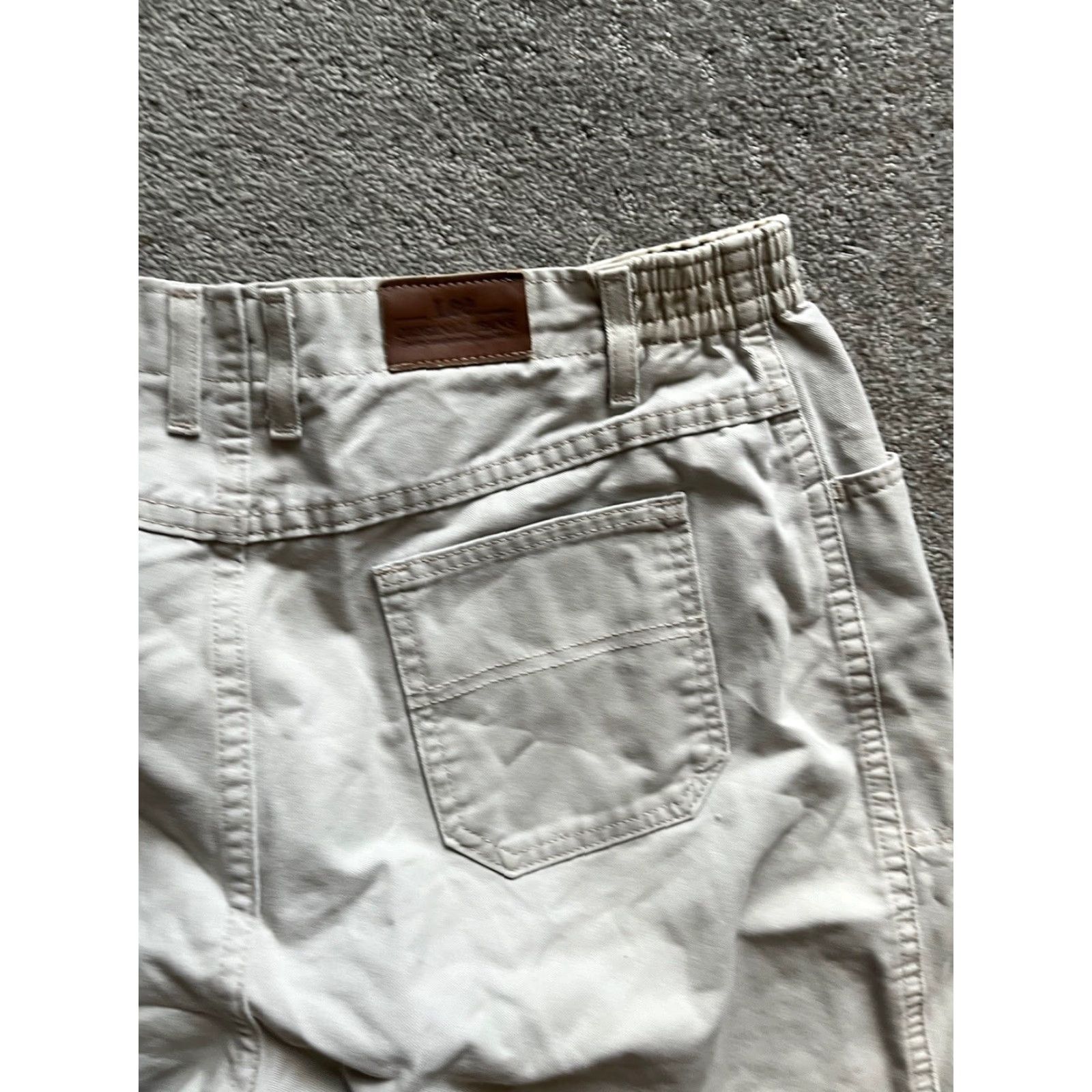 Lee VINTAGE Women's Lee Beige Shorts Lee Original Jeans Size 12M Size 34" / US 12 / IT 48 - 2 Thumbnail
