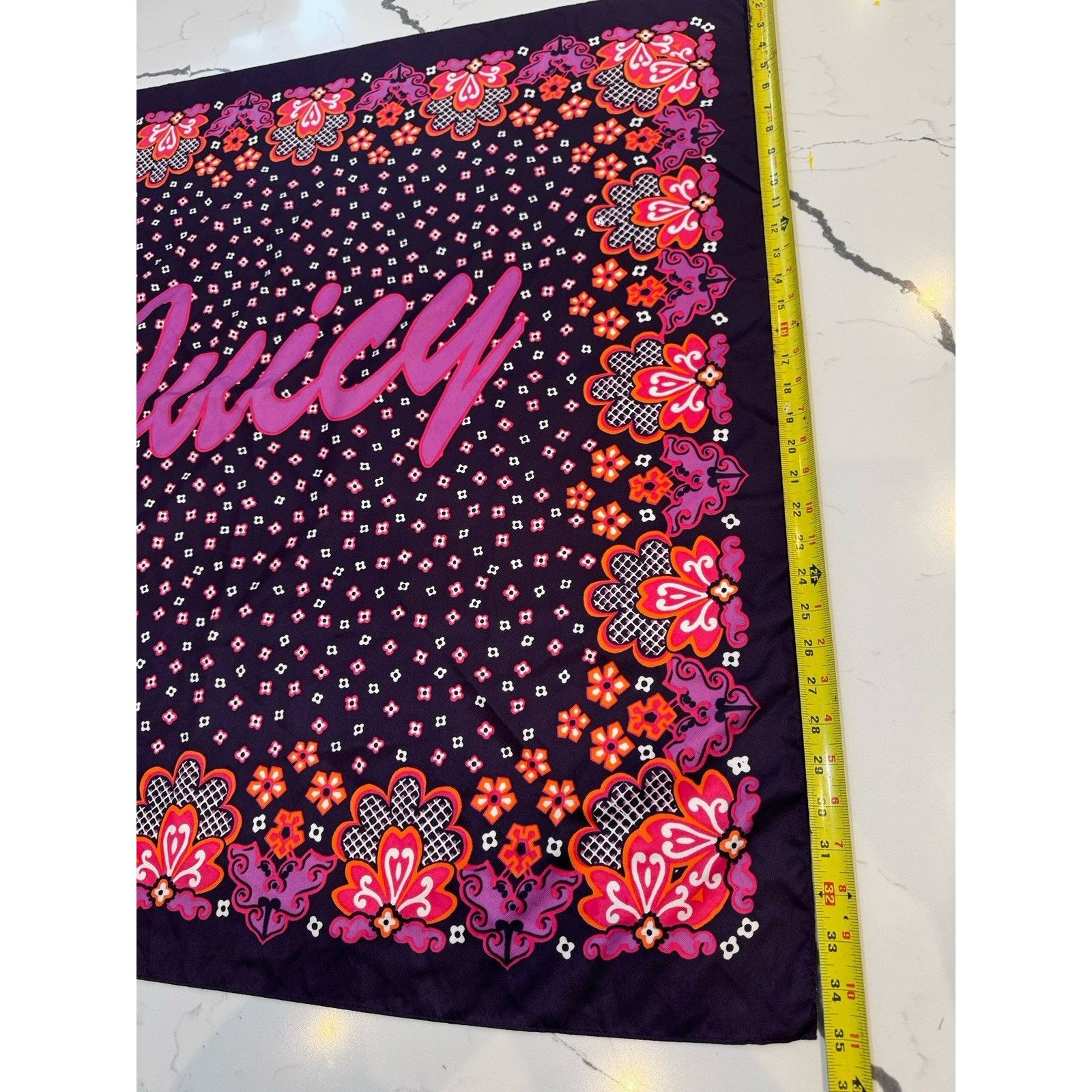 Juicy Couture Juicy Couture Purple Scarf Purse Accessory Classic Eclectic Size ONE SIZE - 3 Thumbnail