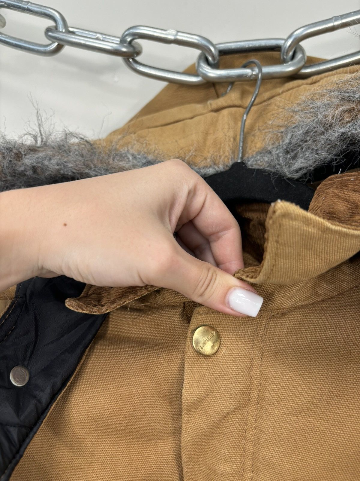 Carhartt Vintage 90s Carhartt USA Workwear Hooded Boxy Cropped Jacket Size US L / EU 52-54 / 3 - 15 Thumbnail