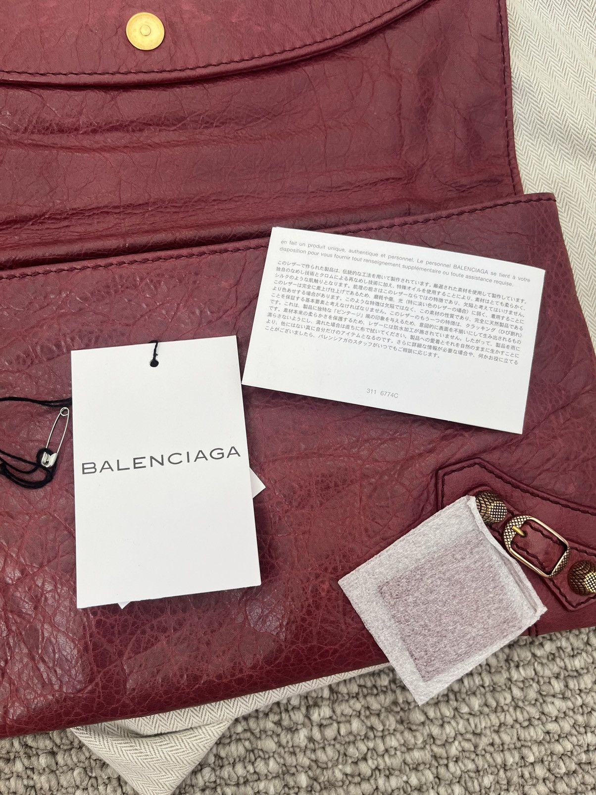 Balenciaga Balenciaga Envelop Leather Bag Size ONE SIZE - 7 Thumbnail