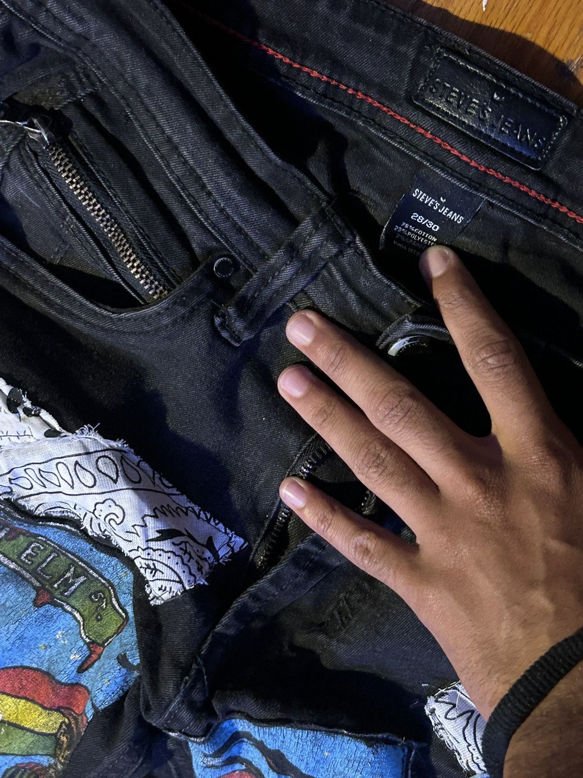 Other Custom Freddy Krueger themed jeans (1of1) Size US 28 / EU 44 - 7 Thumbnail