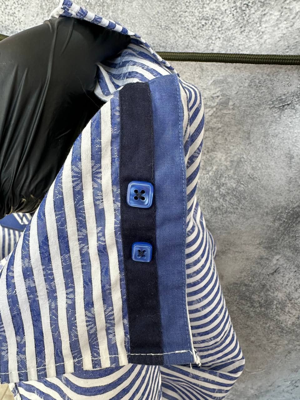 Other Claudio Lugli Italy Striped Floral Art Shirt Button Up Size US XL / EU 56 / 4 - 12 Thumbnail