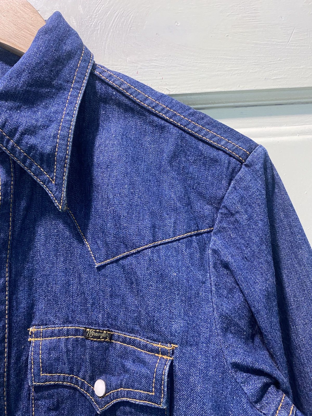 Wrangler Vintage 90s Wrangler Denim Western Shirt Size US M / EU 48-50 / 2 - 6 Thumbnail