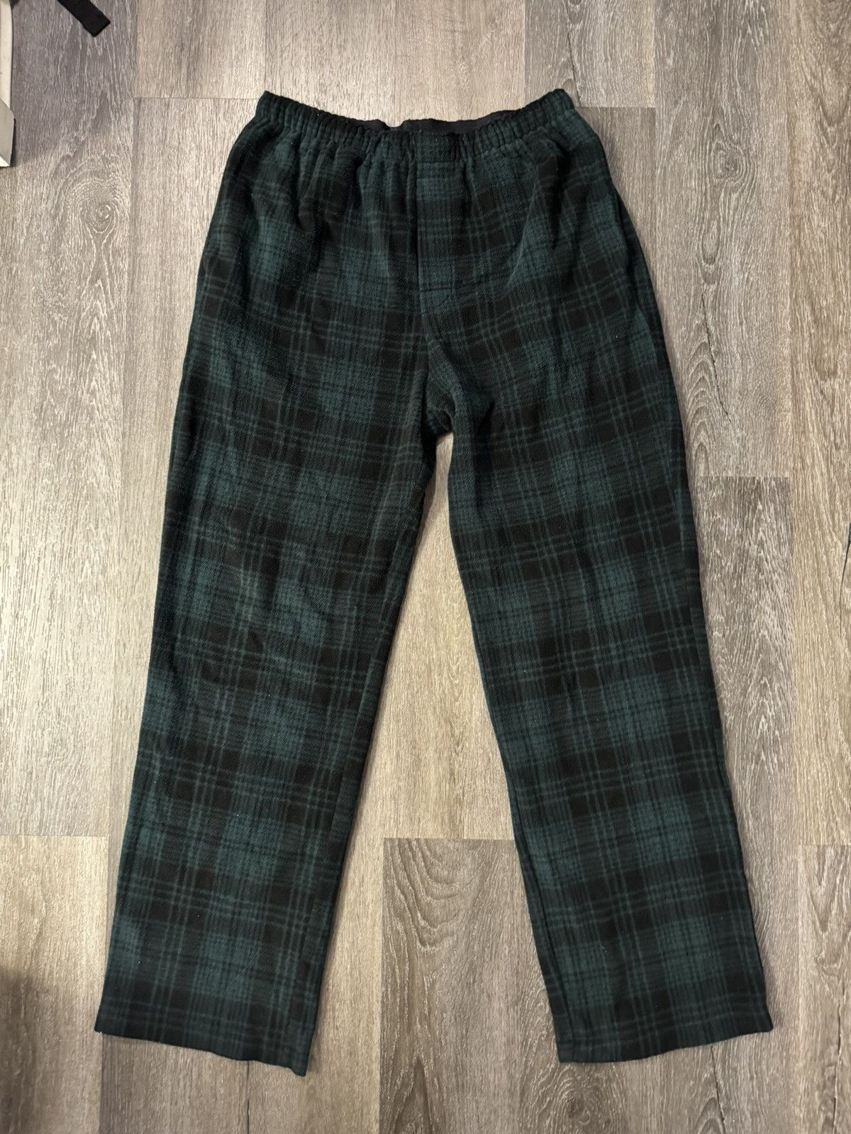 SKIMS SKIMS Unisex Black & Green Plaid Jogger Pants Size Small Size 29" - 1 Thumbnail