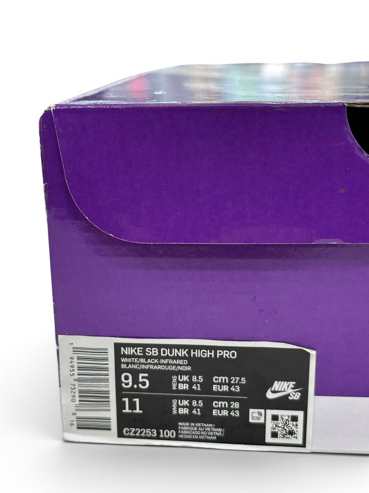 Nike SB NIKE SB DUNK Hi TV SIGNAL CZ2253-100 MENS Size 9.5 Size US 9.5 / EU 42-43 - 11 Thumbnail