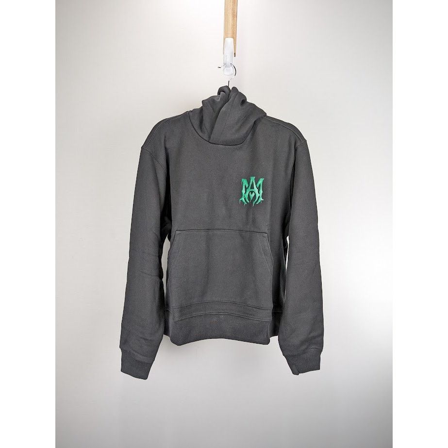 Amiri o1rshd1 Watercolor MA Hoodie in Black/Green M Size US M / EU 48-50 / 2 - 2 Thumbnail
