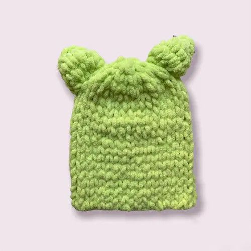 Handmade Handmade Knitted Balaclava Ski Mask Teddy Bear Style Size ONE SIZE - 4 Thumbnail