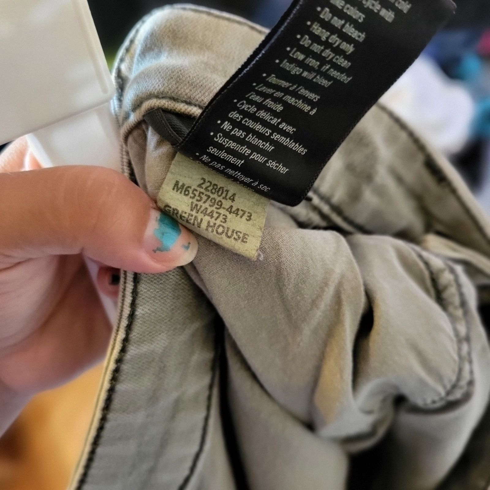 Paige Paige Federal Straight Leg Jeans Green, Classic Fit, Size 29 Size 29" - 11 Thumbnail