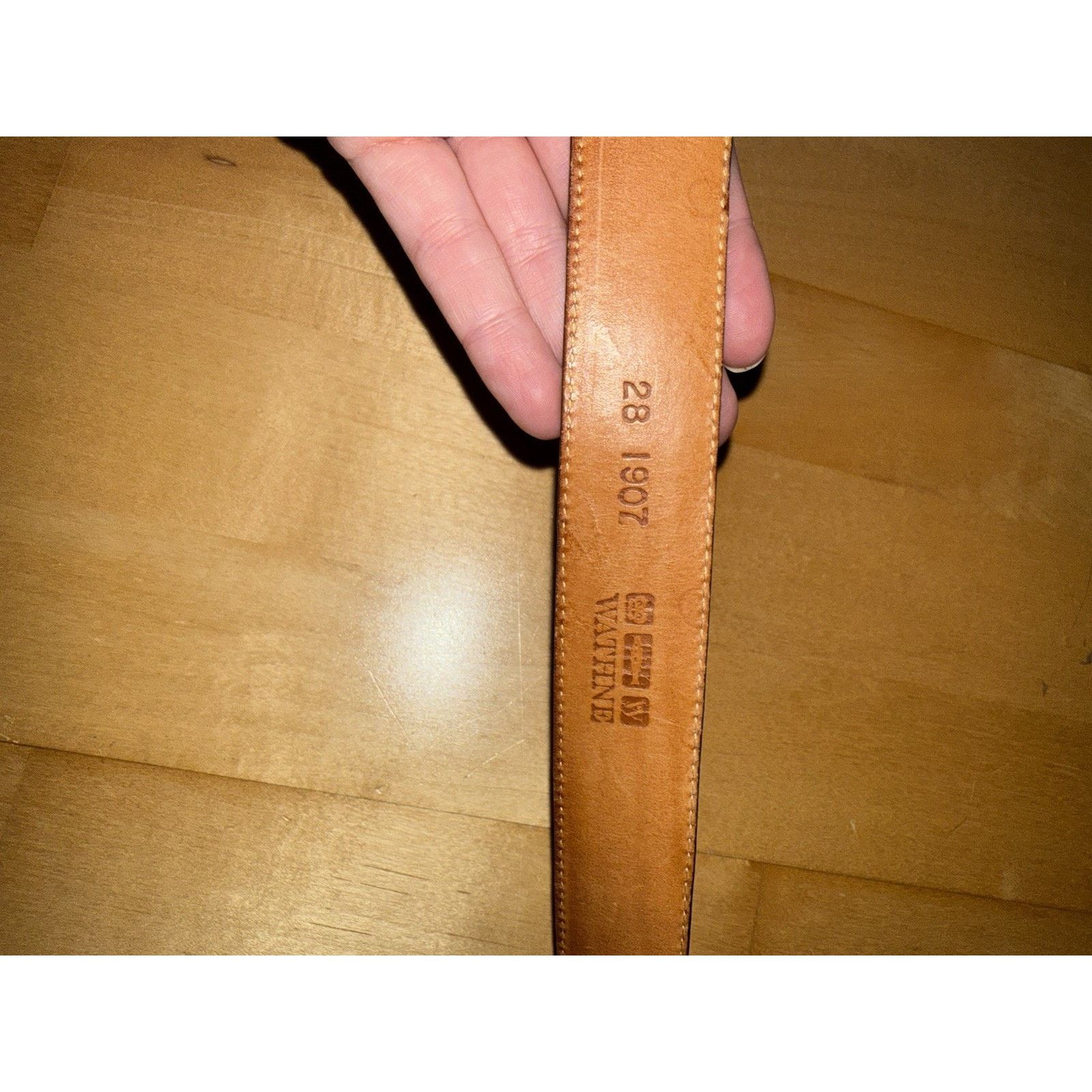 Other Wathne Brown Croc Leather Belt Kit (no Buckle) 28 Size 28 - 1 Thumbnail