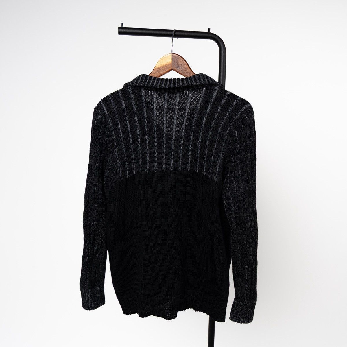 Cerruti 1881 Cerruti Jeans Vintage Sweater Knit Cardigan Black Full Zip Size US M / EU 48-50 / 2 - 3 Thumbnail