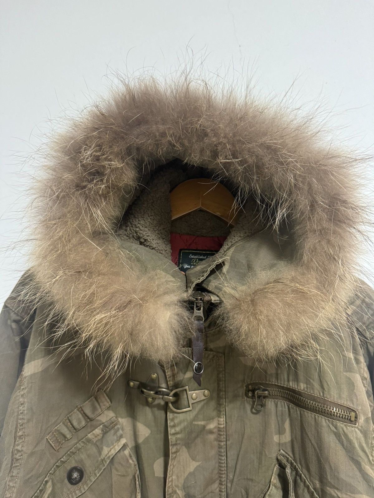 If Six Was Nine × Le Grande Bleu (L.G.B.) × Vintage Kissmark Japan Military Fur Hooded Lgb Style Jacket Size US L / EU 52-54 / 3 - 5 Thumbnail