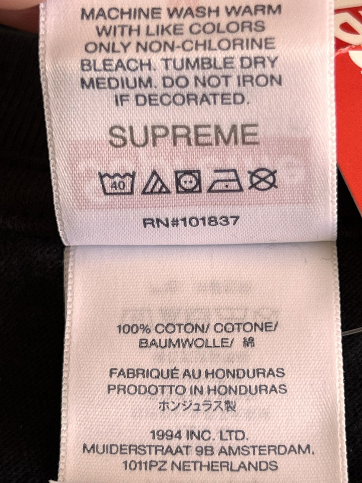 Supreme M Supreme Grim Reaper Tee Black t-shirt skeleton flames pray Size US M / EU 48-50 / 2 - 24 Thumbnail