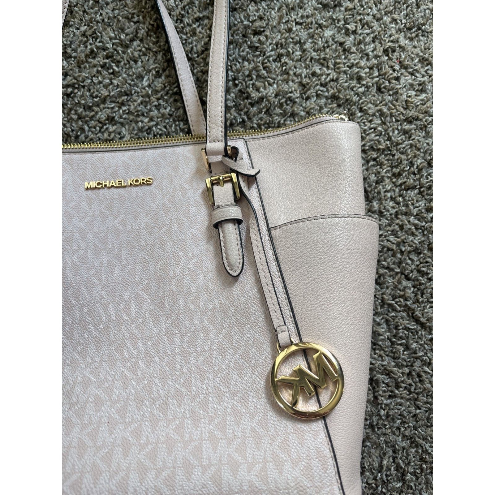 Michael Kors Michael Kors Charlotte Top Zip Leather Large Tote Bag Size ONE SIZE - 2 Thumbnail