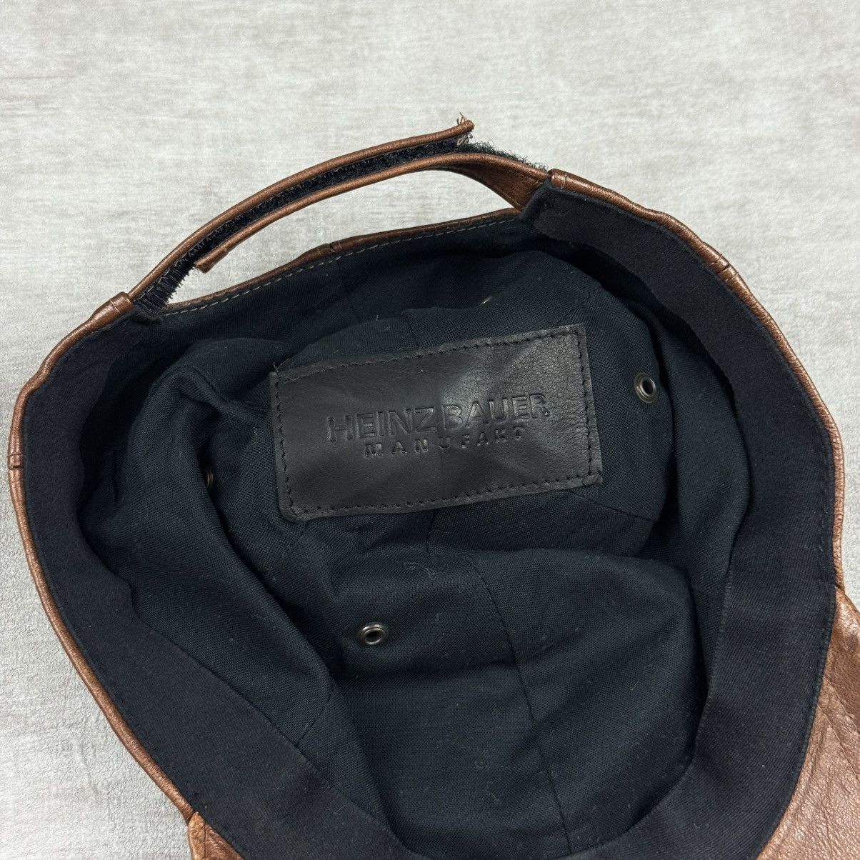 Other Heinz Bauer Brown Leather Cap Size ONE SIZE - 7 Thumbnail