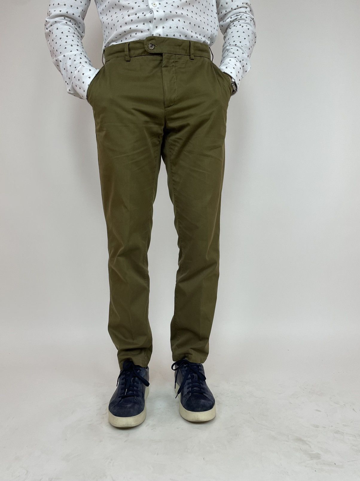 Suitsupply Suitsupply mens green army chino pants size 48 Size US 32 / EU 48 - 6 Thumbnail