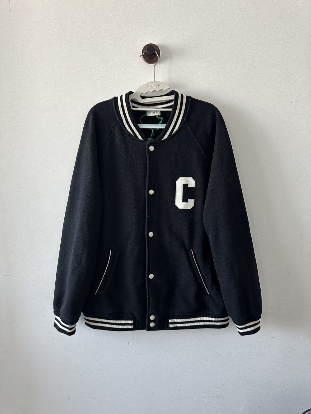 Celine CELINE Logo Letter Varsity Jacket Size XL Size US XL / EU 56 / 4 - 1 Thumbnail
