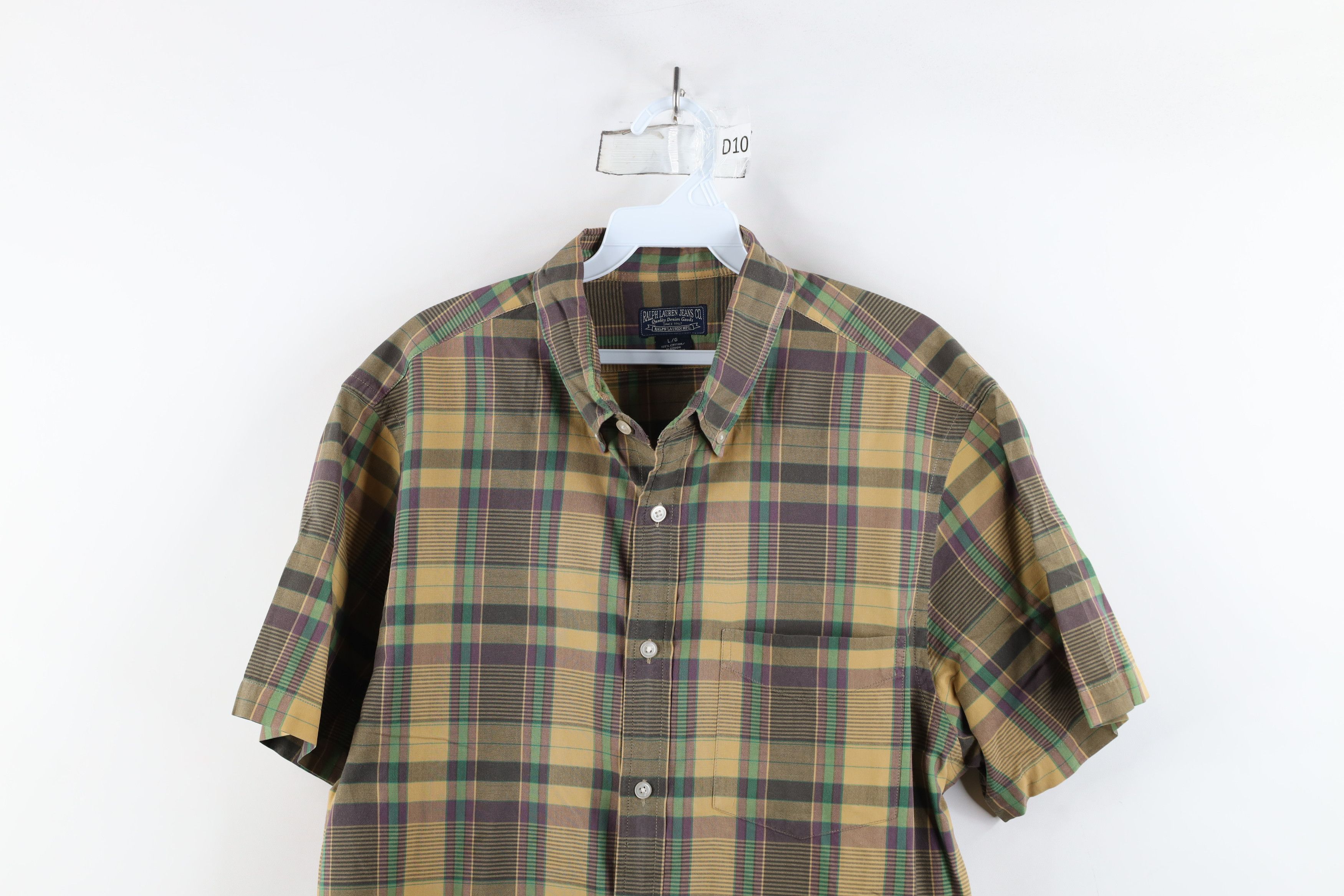 Polo Ralph Lauren Vintage 90s Ralph Lauren Short Sleeve Collared Button Shirt Size US L / EU 52-54 / 3 - 2 Thumbnail