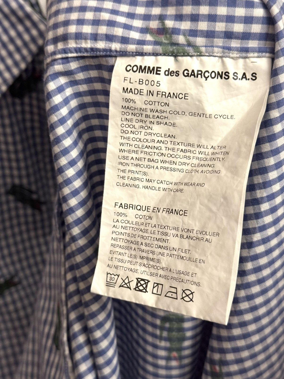 Comme des Garcons × Comme des Garcons Homme × Lacoste Comme des garçons x Lacoste twisted shirt L Size US L / EU 52-54 / 3 - 3 Thumbnail