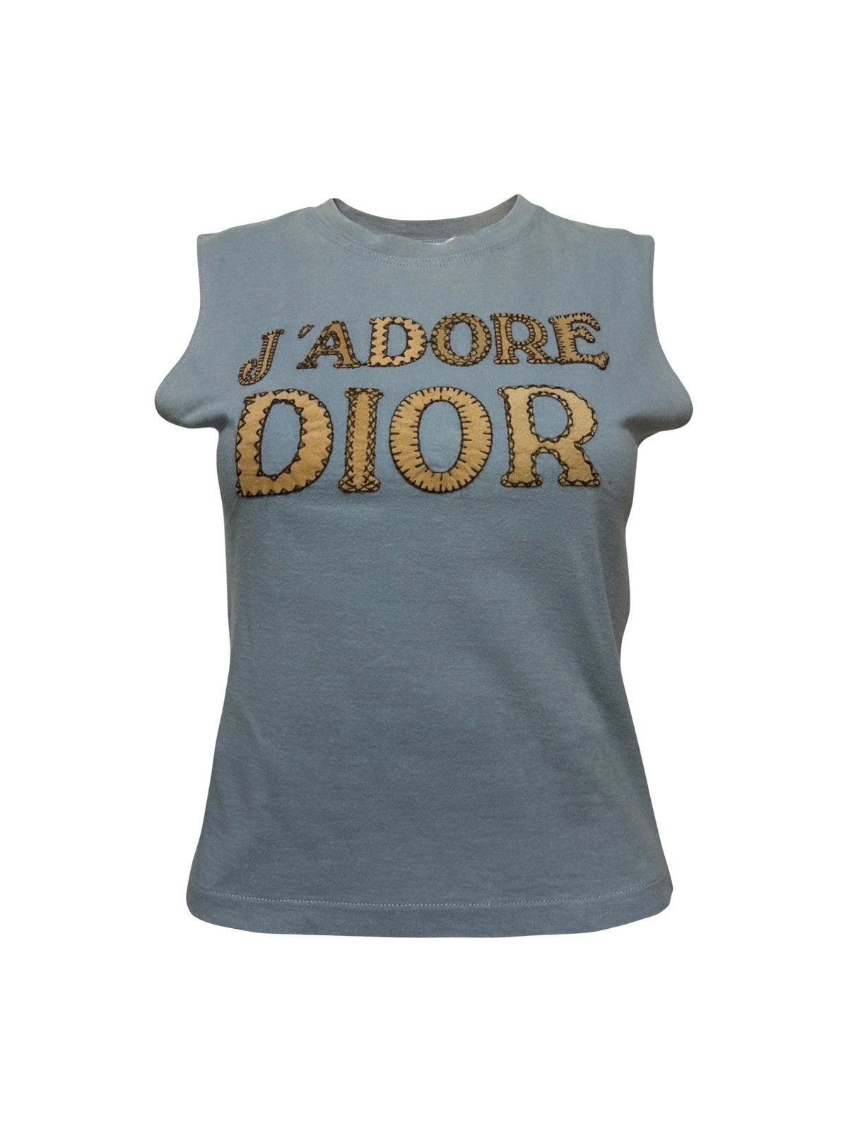Dior CHRISTIAN DIOR F/W 2003 "J'ADORE DIOR" Patchwork Tank Top Size S / US 4 / IT 40 - 1 Thumbnail